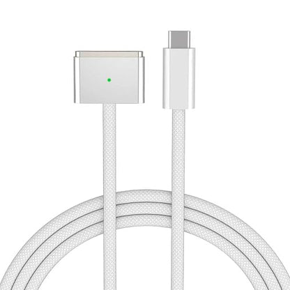 USB-C to Magnetic 3 Cable 6.6FT, 140W Charging Cable Compatible with MacBook Pro (16"/14" 2024/2023/2021), MacBook Air (15"/13" M4 2025, M3 2024, M2 2023, M2 2022) (Silvery)