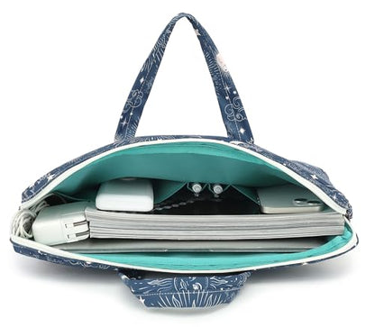 Muti-Pockets Laptop Sleeve Case Bag,Rebound Bubble Cushioned Laptop Shoulder Bag Fits Laptop 15.6 inch-16 inch (Sol de Mayo) - color: Sol De Mayo(muti-pockets)
