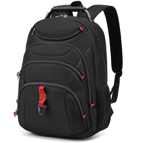 Boavan Laptop Backpack for men, 15.6 inch Laptop Bag with USB Port, Waterproof Travel Work Backpack Purse, Anti-Theft Teacher Nurse Doctor Casual Bookbags Office Business backpack，Black - color: Black, size: 15.6