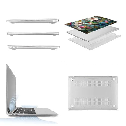 for MacBook Pro 16 Inch Release 2021/2023 Model A2485/A2780 Clear Computer Case,Novelty Premium Pattern Hardshell Laptop Case 3D Stained Flower Looking Hummingbird - color: 3D Stained Flower Looking Hummingbird, size: A2485/A2780(16 inch)-Clear