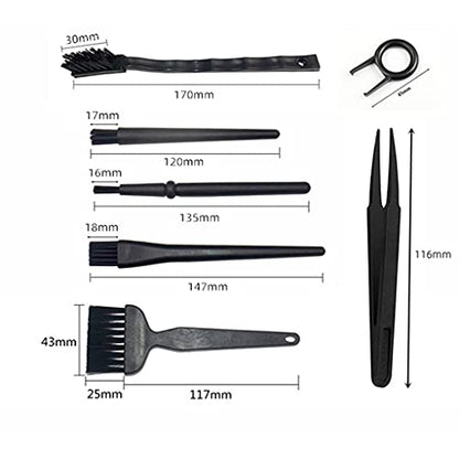 6 / 8Pcs Professional Electronic Cleaning Brushes Set Screen Cleaner Kit for Laptop Computer Keyboard Camera Electronics Brush Set - color: 6 Piece Set