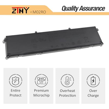 M02R0 Laptop Battery Replacement for Dell Alienware X16 R1 Alienware X16 R2 | P120F P120F007 P120F008 MO2R0 HP26N 0HP26N 0MRWR6 11.4V 90Wh 7698mAh 6-Cell - size: 13.7*3.43*0.24 inch M02R0