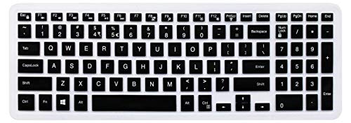 YYubao Silicone Keyboard Skin Compatible 15.6" Dell Inspiron 15 3000 5000 7000 Series, 15.6" Dell G3 G5 G7 Series, 17.3" Dell Inspiron 17 5000 Series, 17.3" Dell G3 Series (with Numeric Keypad) Black - color: Black