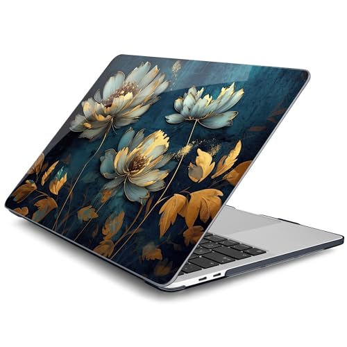Batianda LumiArt Case for MacBook Pro 13 inch 2020 2022, Blooming Flowers | Fits Model A2338 M2 M1 A2251 A2289,1.2mm Slim Lightweight Hard Shell Cover, Scratch Resistant,4-in-1 Accessories Bundle - color: Blooming flowers
