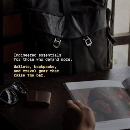 The Frenchie Co. - Work/Travel Speed Backpack - Expandable 23 to 30 liters - Anti-theft magnetic closure - Ballistic nylon with padded laptop compartment and minimalist professional design - color: Grey