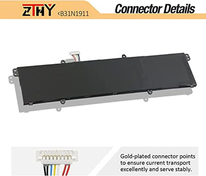 B31N1911 Laptop Battery Replacement for ASUS VivoBook Flip 14 M413 K413 X413 F413 D413 A413 S413 R413 X421 M413DA M413IA K413EA F413FA X413FA X413FF TM420IA X421DA X1502 X1502VA C31N1911 11.55V 42Wh - size: 11.02*2.95*0.2 inch B31N1911