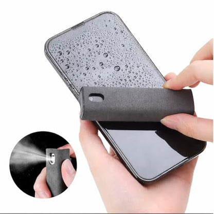Screen Cleaner Spray and Wipe 2-in-1 Screen Cleaner for Phone, Tablet, Laptop and Monitor | Built-in Microfiber Cloth | 20ml 2-Pack