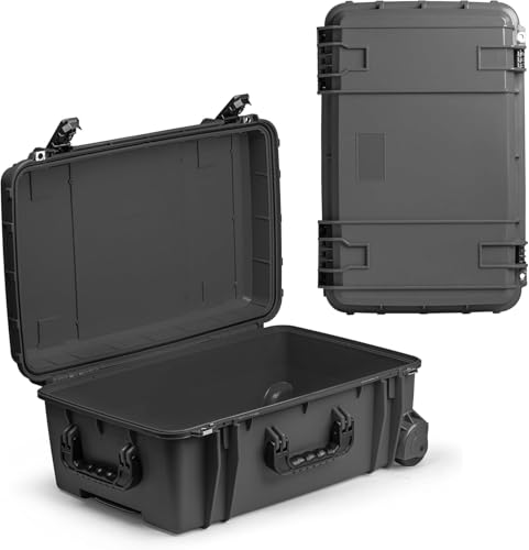 Seahorse 920 Heavy Duty Protective Dry Box Case - TSA Approved/Mil Spec / IP67 Waterproof/USA Made - color: Gun Metal