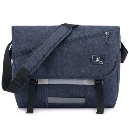 OIWAS Messenger Bag for Men, 15.6 Inch Laptop Crossbody Bags Women Casual Satchel Shoulder Bag College Travel Office Briefcase - color: Blue, size: 15.6 Inch