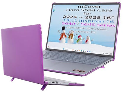 mCover Case Only Compatible with 2024～2025 16" Dell Inspiron 16 5640 5645 Series Clamshell Windows Laptop PC (NOT Fitting Any Other Dell Models) - Purple - color: Purple