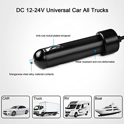 65W USB-C DC Travel Adapter Auto Car Charger Compatible with Dell Latitude 5550 5450 5350 9450 7650 7640 7450 7350 Inspiron 14 7440 7445 xps 13 9320 9340 9350 (Can't Replace 90w 130w)