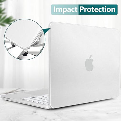 Matte Frosted Compatible with MacBook Neo 13 Inch 2026 (Model A3404 | A18 Pro Chip) | Anti-Fingerprint Hard Shell, Ultra Slim, Non-Slip, Lightweight Protective Cover | Frosted Clear - color: Matte Clear