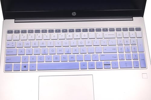Keyboard Skin Compatible for 15.6" HP Laptop 15-fc 15-fd 15t-fd 15z-fc, HP Pavilion 15 15-eg/eh/er 15t-eg200/eg300 15z-eh300, HP Pavilion 17z-cp000 17z-ca200 17-cn/cp Series (Ombre Purple) - color: Ombre Purple