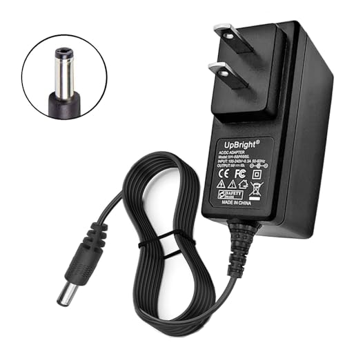 UpBright 9.5V AC/DC Adapter Compatible with Casio Casiotone CT-S200 CT-S300 CT-S100 CT-X800 CT-S200BK CT-X700 LK-S250 61-Key Keyboard Piano AD-E95100L ADE95100L LAD-6A LAD-6 9.5VDC 1A Power Supply PSU