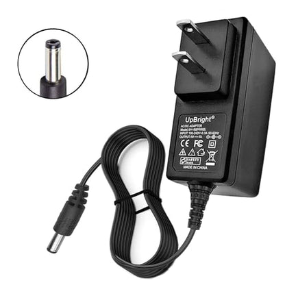 UpBright 9.5V AC/DC Adapter Compatible with Casio Casiotone CT-S200 CT-S300 CT-S100 CT-X800 CT-S200BK CT-X700 LK-S250 61-Key Keyboard Piano AD-E95100L ADE95100L LAD-6A LAD-6 9.5VDC 1A Power Supply PSU