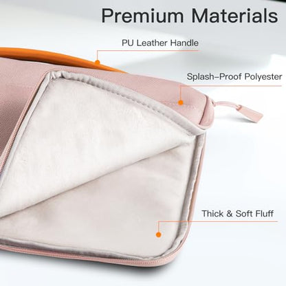 JETech Laptop Sleeve for MacBook Neo (A18 Pro), 13-14Inch MacBook Air/Pro (M1-M5, 2020-2026), Waterproof Bag with Portable Handle and Pocket, Compatible with 13-13.6 Inch Notebook (Rose Gold) | For MacBook Neo A18 Pro, 13-14 inch MacBook Air/Pro (M5-M1, 2