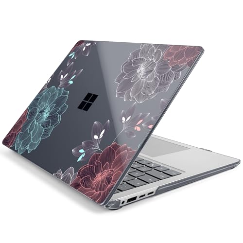 Batianda Artistic Case for Microsoft Surface Laptop 15 inch, Leaves | Fits Surface Laptop for Business 8th Edition 2026 & Surface Laptop 7 2024, 4-in-1 Accessories Bundle, Slim Durable Hard Shell - color: Leaves