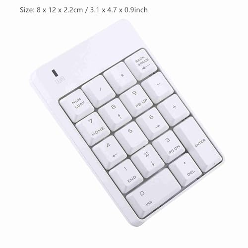 Numeric Keypad, 2.4GHz USB Numpad 18 Key Portable Wireless Number Pad for Laptop PC Computer Excel Data Entry
