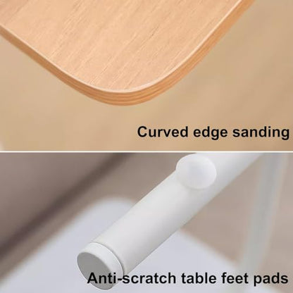 Hospital Bed Tables Particleboard Nightstand, Laptop Bedside Table, C Shaped Side Table, Home Work Sofa Side Table with Silent Feet for Home, Hospitals(48x37x60.5cm) - size: 48x37x60.5cm