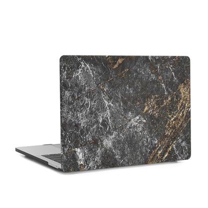 Hard Case Compatible with Old Version MacBook Pro 13 inch Case 2012 2011 2010 2009 2008 Release A1278 with CD-ROM, Laptop Plastic Hard Case Shell & Keyboard Cover, Black Grey Marble - color: Black Grey Marble, size: A1278(Pro 13" w/CD-ROM 2008-2012)