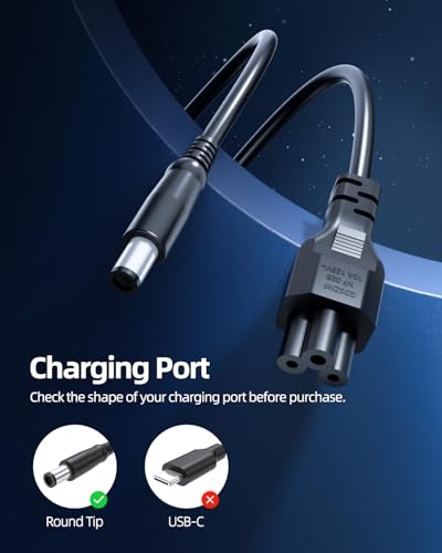 Superer 90W 65W Charger Fit for Dell Latitude 5580 5490 7490 E6430 E5470 5400 5500 5480 5590 7480 5290 7290 E6420 E7470 E5440 E7440 E7450 LA65NM130 19.5V 3.34A 4.62A AC Adapter Power Cord
