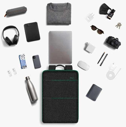 Slim & Expandable Laptop Backpack Water Resistant Backpack Travel Backpack Compatible with MacBook Air/Pro/Neo 13-14 inch, XPS 13/14, Surface 13.5" and Most 13-14 Notebooks，BK01GR01 - color: Bk01gr01, size: 13"-14"