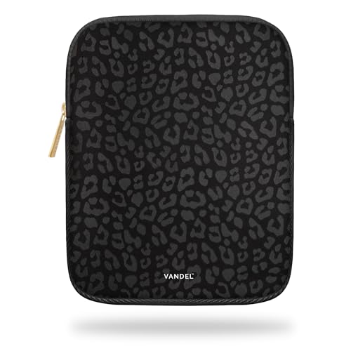 Vandel Slim & Protective Tablet Sleeve for 9-11 inch iPads A16, 11" iPad Pro, 10.9" iPad,10.2" iPad, 10.9" iPad Air, 11 Inch Samsung Galaxy Tab A9+, Bag Fits Magic Keyboard - color: c. Black Leopard, size: 9-11 Inch Tablet