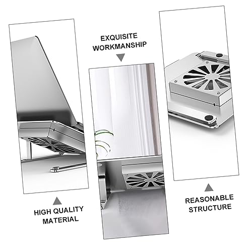 TEHAUX Laptop Cooler with RGB LED Adjustable Height and Angle Quiet Fan for Enhanced Cooling for Use