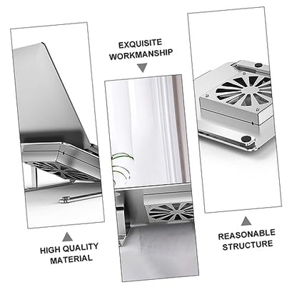 TEHAUX Laptop Cooler with RGB LED Adjustable Height and Angle Quiet Fan for Enhanced Cooling for Use