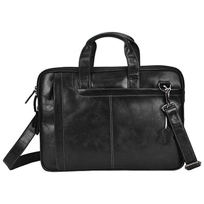 Pitaara Genuine Leather Messenger Laptop Bag For Men And Women, Fits Laptop Size 16"