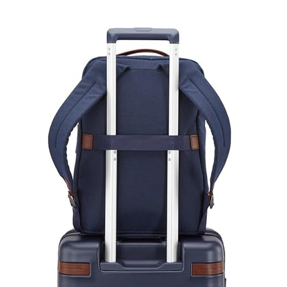 Samsonite Virtuosa Carry-On Travel Backpack with Padded Laptop Sleeve, Navy - color: Navy