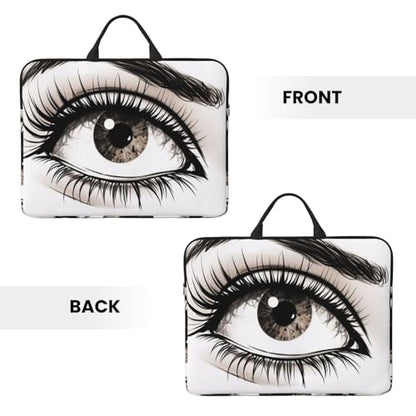 14 Inch Laptop Sleeve Case Waterproof Lightweight Laptop Case BagsEyelash Travel Laptop Bag With Handle For Women Men