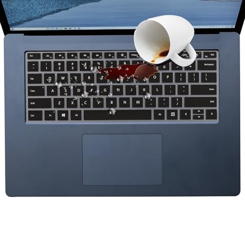 Keyboard Cover for Microsoft Surface Laptop 6/ Surface Laptop 5/Surface Laptop 4 13.5" 15" Laptop, Surface Laptop Studio 2 (2023), Surface Laptop Studio 14.4" Keyboard Protective Skin-Black - color: Black