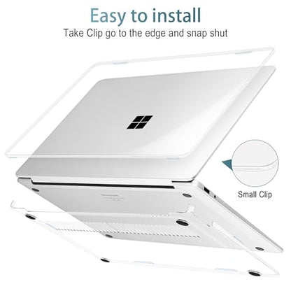 Mektron Clear Case for 2025 Microsoft Surface Laptop Windows 11 Copilot+ PC Surface Laptop 13 Inch Touchscreen Display Cover Fits Model 2095, Crystal Clear - color: Crystal Clear