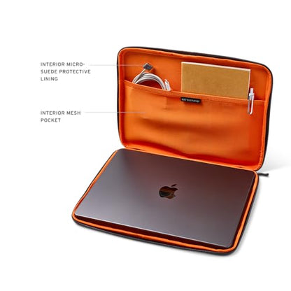 URBAN ARMOR GEAR UAG Civilian Medium Sleeve Laptop Case Fits Up to 13-14" Laptop MacBook Neo A18 Pro - Shockproof Protective Carrying Computer Bag with Interior Lining & Accessory Pocket, Dark Grey - size: Medium - Dark Grey