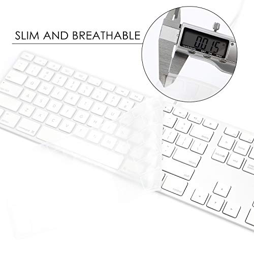 Allinside Transparent Keyboard Cover for iMac Wired USB Keyboard A1243 MB110LL/B - color: 01 Transparent