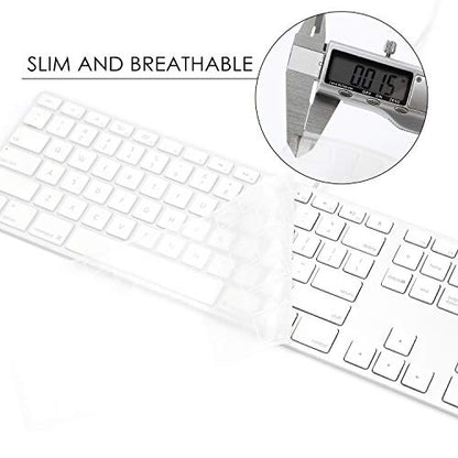 Allinside Transparent Keyboard Cover for iMac Wired USB Keyboard A1243 MB110LL/B - color: 01 Transparent