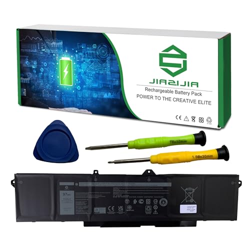 9JRV0 53XP7 053XP7 Laptop Battery Replacement for Dell Latitude 5521 5531 Precision 3561 3571 3581 3591 Series Notebook 05RGW 005RGW 11.4V 97Wh 8071mAh - size: 13.4*5.5*1.3inch 9JRV0