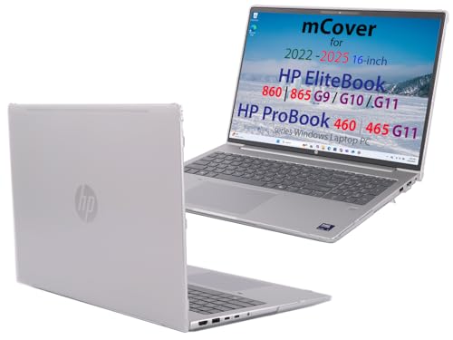 mCover Case Only Compatible for 2022～2025 16" HP ProBook 460 | 465 G11 & EliteBook 860 | 865 G9 G10 G11 Series Windows Notebook PC (Not for Other HP Models)- Clear - color: Clear