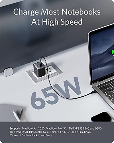 Anker Nano USB C Charger,65W GaN II PPS Fast Compact Foldable Charger for MacBook Pro, Galaxy, Dell, iPhone 17/16, iPad Pro, and More | For iPhone 17/17 Plus/17 Pro Max/16/16 Plus/16 Pro Max/15 Pro Max/iPad Pro, MacBook Pro and More