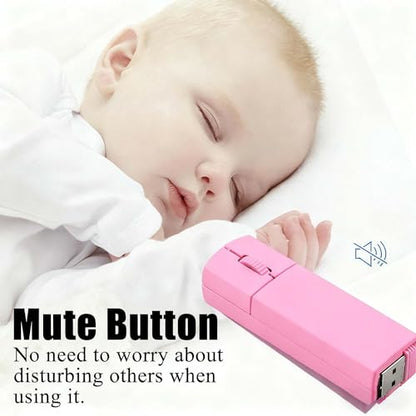 Wireless Bluetooth Mouse, Mini 3-Mode (BT4.0/5.0+2.4G) Finger Noiseless Rechargeable Travel Small Mice with Mouse Case, 3 Buttons Ultra Lightweight Portable Wireless Mice for Desktop Laptops PC（Pink） - color: Pink