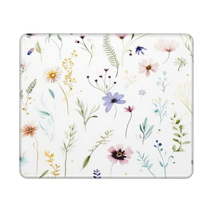Beautiful Flowers and Plants Gaming Computer Keyboard Cute Mouse Pad with Anti-fray Stitching, Premium-Textured Alfombrilla para Mouse with Non-Slip Rubber Base, 10 x 12 inch - color: Beautiful Flowers and Plants