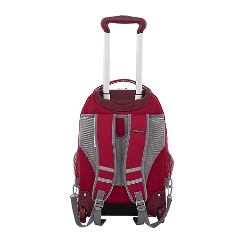 Travelers Club 20" Rolling Backpack with Laptop Compartment, Red - color: Red, size: 20 Inch