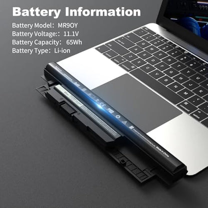 MR90Y Battery 65Wh 11.1V for Dell Inspiron 15-3521 15r-5537 17-3721 14-3421 17r-5737 14r-5421 14r-3437 15-3537 15-3543 15-3531 15-3542 14R-5421 15r-5521 17-3737 XCMRD m531r-5535 m731r-5735 - size: 10.7 * 2 * 0.8 Inch MR90Y