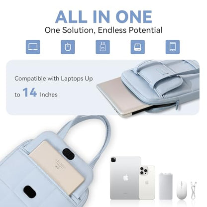 Puffy Laptop Sleeve for MacBook Pro/Air M4/M3/M2/M1 (2024-2019), iPad Pro/Air/Mini - color: Blue