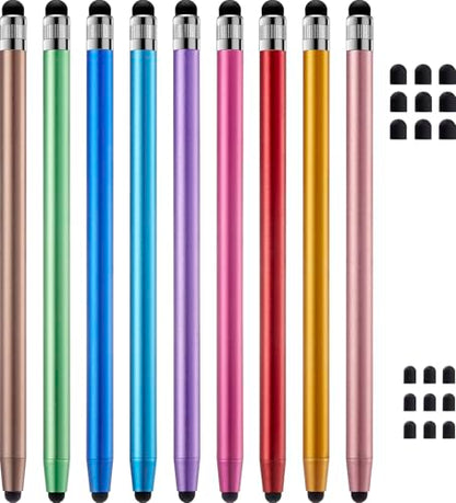 ChaoQ Stylus Pen for Touchscreen, 9pcs High Sensitivity and Precision Stylus Pen for iPad iPhone Android and All Touch Screens - color: 9 Mix Color