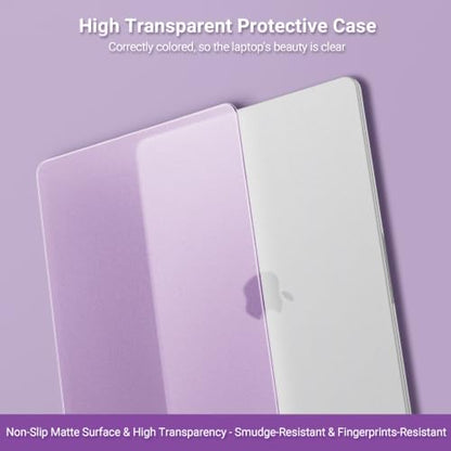 MOSISO Compatible with MacBook Neo Case 13 inch 2026 A3404 A18 Pro Chip | 4 in 1 Kit Ultra-Thin Exact-Fit Scratches&Fingerprints Resistant Protective Hard Shell Matte Case Cover, Purple - color: Purple