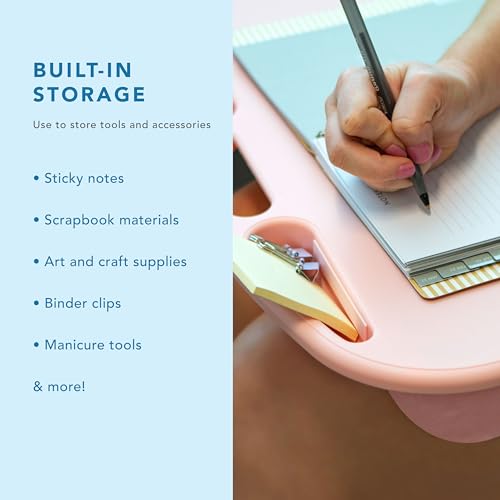 LAPGEAR MyDesk Lap Desk – Rose Quartz, Fits 15.6” Laptops - color: Rose Quartz, size: Single Unit