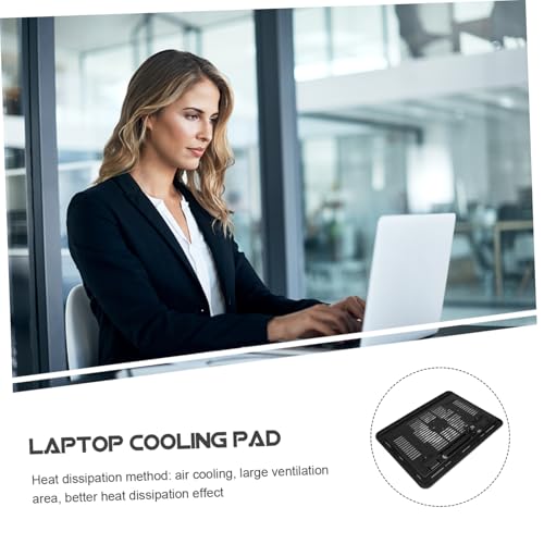 Ergonomic Laptop Cooling Pad with Silent LED Fans Ultra-Thin Computer Stand for Gaming and Office Laptops Quiet Cooler for Heat Dissipation