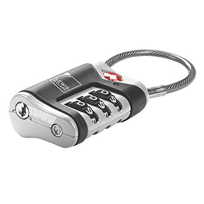 4014648 Lewis N Clark Travel Sentry Cable Lock 2 Pack Black - color: Black, size: 2 Pack